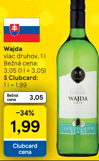 Wajda Sauvignon Blanc víno