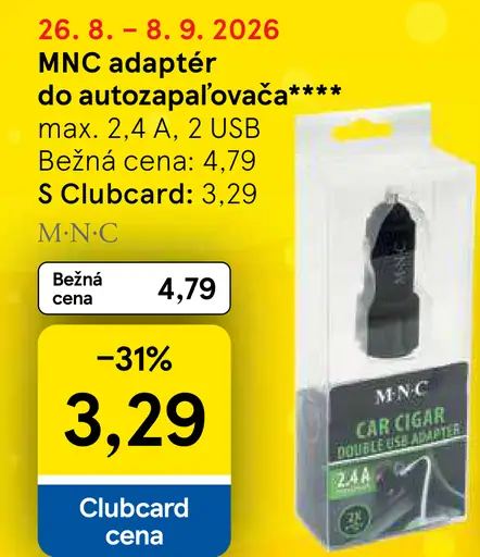 M·N·C adaptér do autozapaľovača