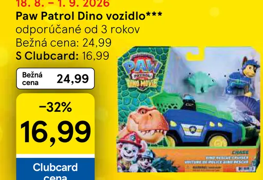 Paw Patrol Dino vozidlo