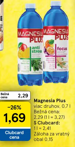 Magnesia Plus minerálna voda anti stress