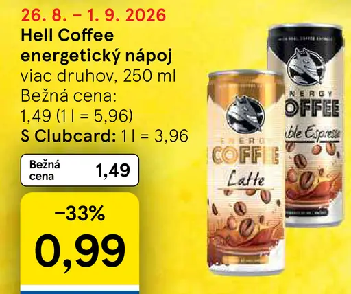 Hell Coffee energetický nápoj