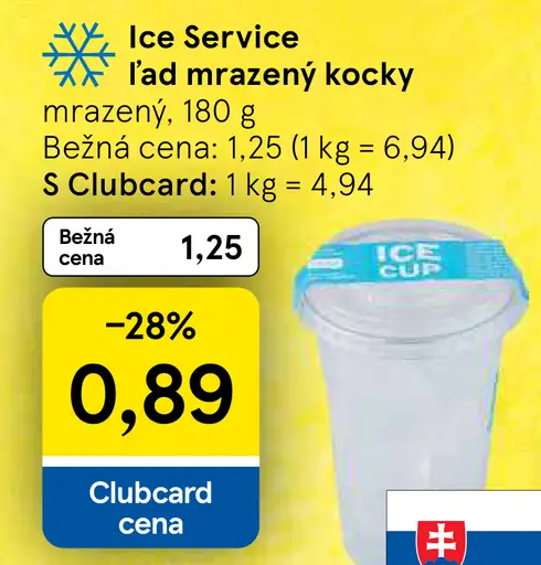 Ice Service Ľad mrazený kocky