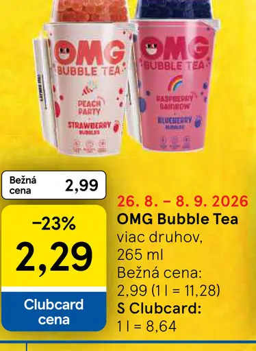 OMG Bubble Tea Peach Party Strawberry
