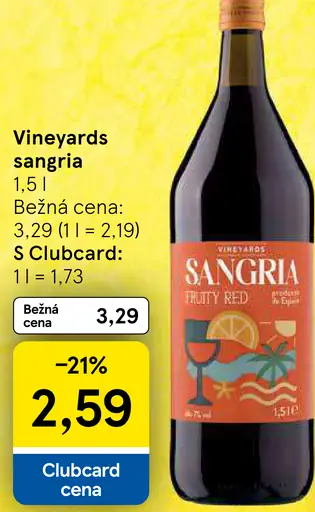 Vineyards Sangria Fruity Red