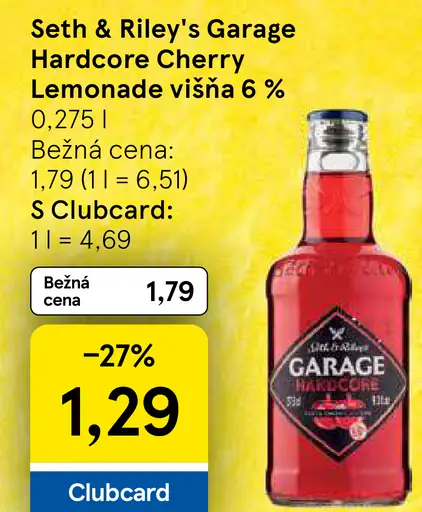 Seth & Riley's Garage Hardcore Cherry Lemonade višňa 6 %