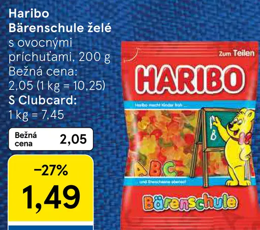 Haribo Bärenschule želé