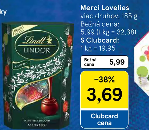 Lindt Lindor pralinky