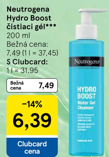 Neutrogena Hydro Boost Čistiaci gél