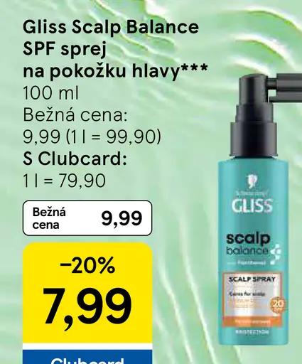 Gliss Scalp Balance SPF sprej na pokožku hlavy