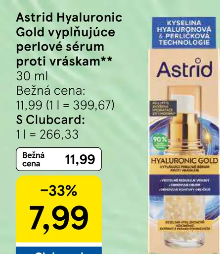 Astrid Hyaluronic Gold pleťový sérum