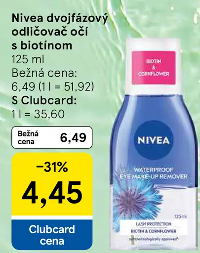 Nivea Dvojfázový odličovač očí s biotínom