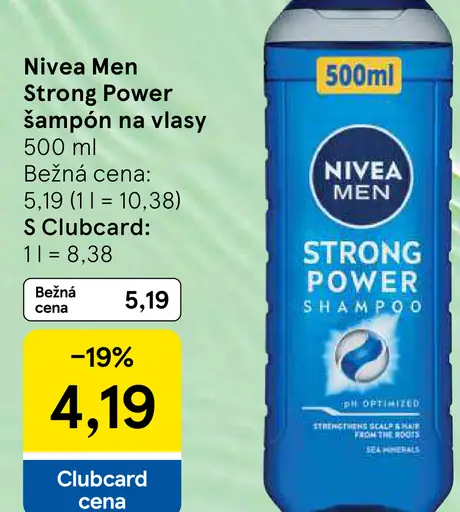 Nivea Men Strong Power šampón na vlasy