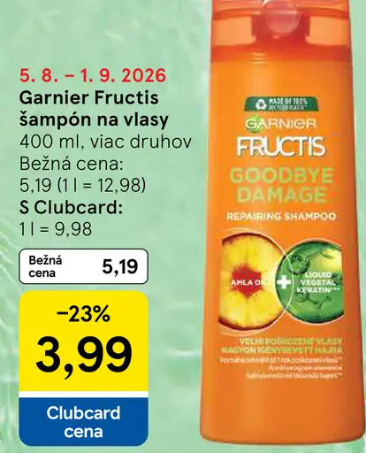 Garnier Fructis šampón na vlasy