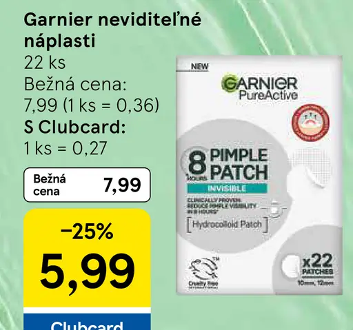 Garnier neviditeľné náplasti