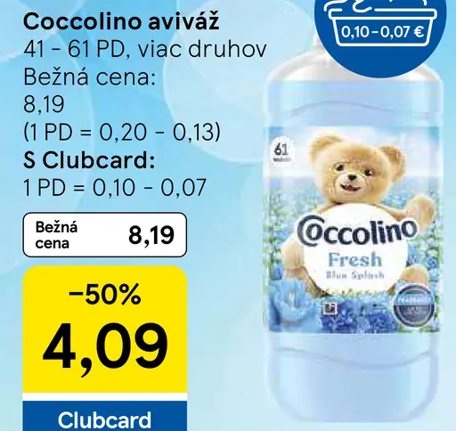 Coccolino aviváž viac druhov