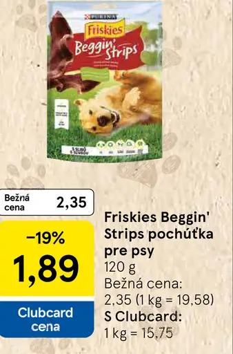 Friskies Beggin' Strips pochúťka pre psy