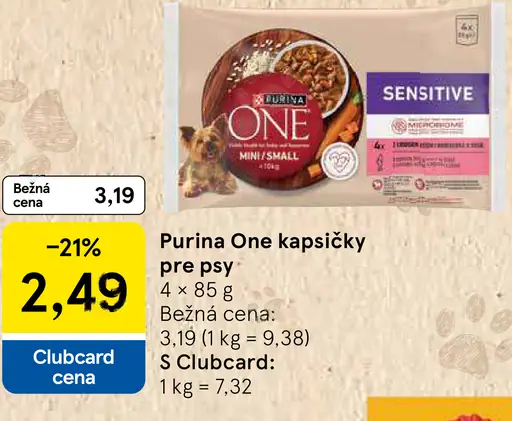 Purina One kapsičky pre psy Sensitive