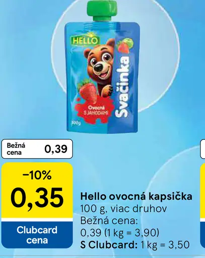 Hello ovocná kapsička