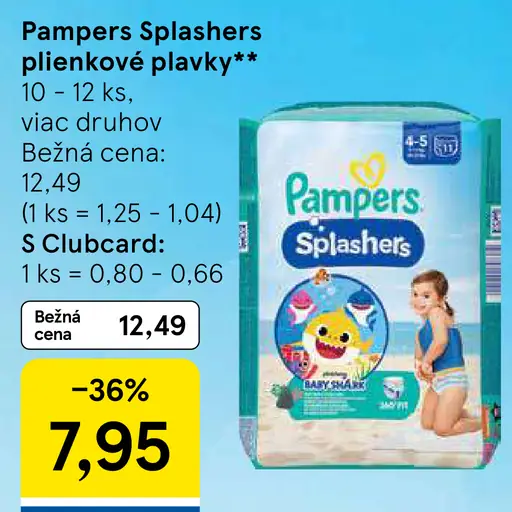 Pampers Splashers plienkové plavky