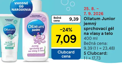 Oilatum Junior jemný sprchovací gél na vlasy a telo