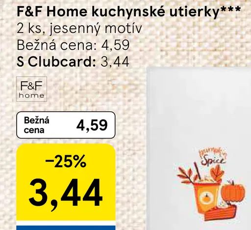 F&F Home kuchynské utierky s jesenným motívom
