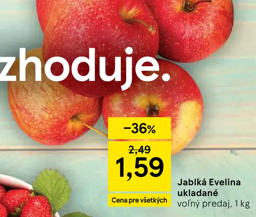 Jablká Evelina ukladané