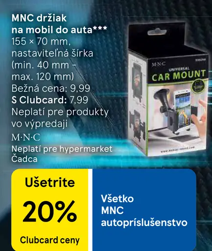 MNC držiak na mobil do auta