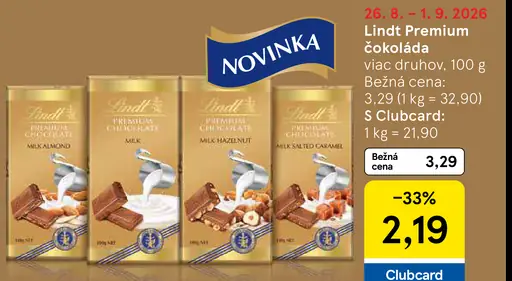 Lindt Premium Chocolate Milk Almond