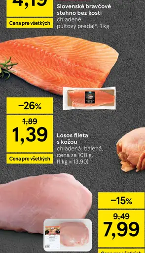 Losos fileta s kožou