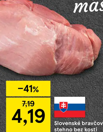 Slovenské bravčové stehno bez kosti
