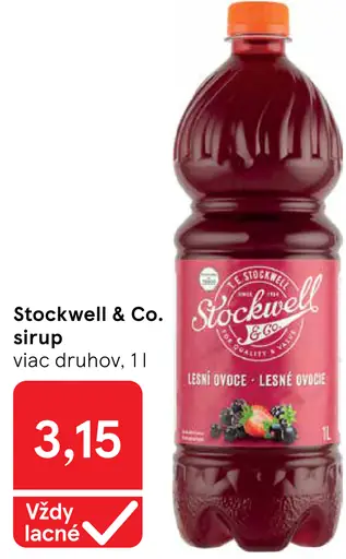 Stockwell & Co. sirup – viac druhov