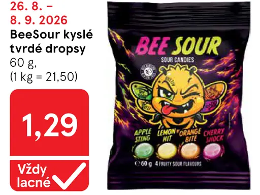 BeeSour kyslé tvrdé dropsy