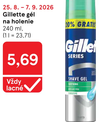 Gillette Series gél na holenie