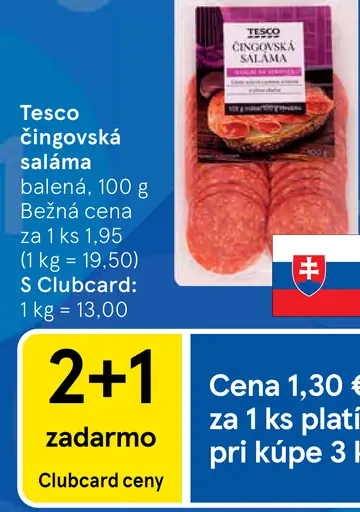 Tesco Čingovská saláma