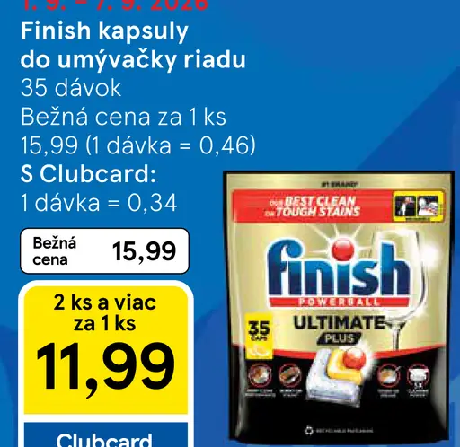 Finish Kapsuly do umývačky riadu