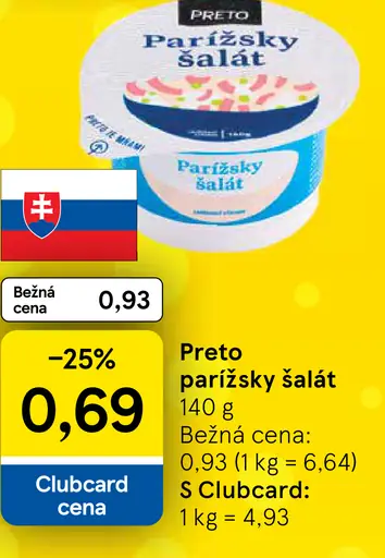 Preto parížsky šalát