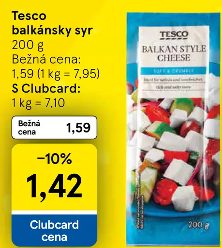 Tesco balkánsky syr