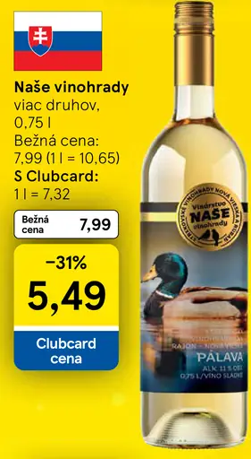 Naše Vinohrady víno