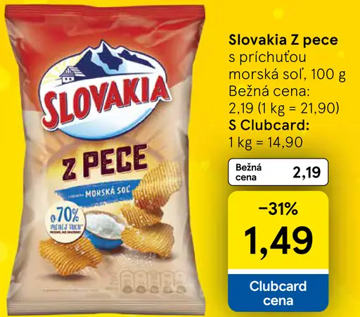 Slovakia Z Pece S príchuťou morská soľ