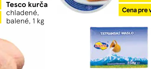 Tesco kurča chladené balené