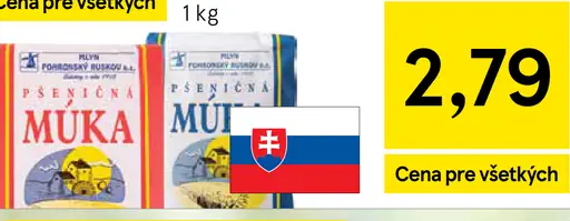 Mlyn Pohronský Ruskov múka viac druhov