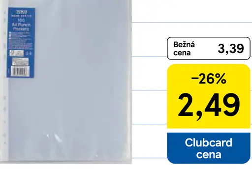 Obal na zošit, priehľadný