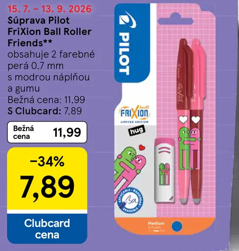 Pilot FriXion Ball Roller Friends súprava
