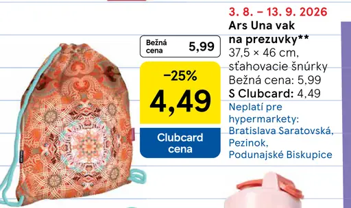 Ars Una vak na prezuvky