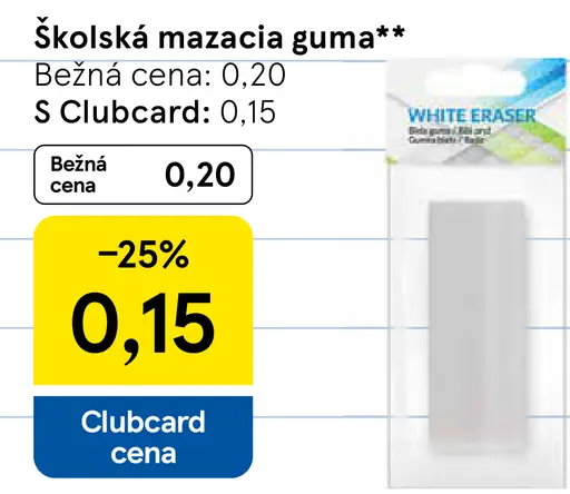 Školská mazacia guma