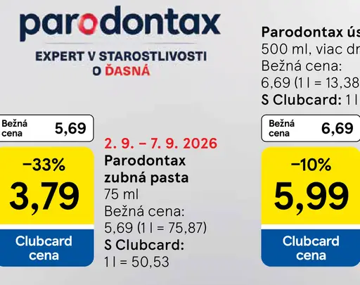 Parodontax zubná pasta