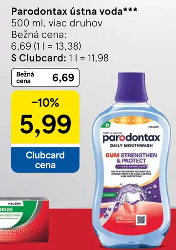 Parodontax ústna voda
