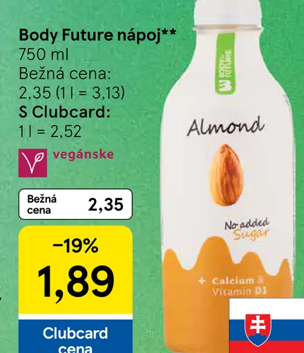 Body Future mandľový nápoj