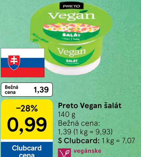 Preto šalát lahôdkový vegan