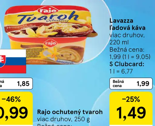 Rajo ochutený tvaroh rôzne druhy